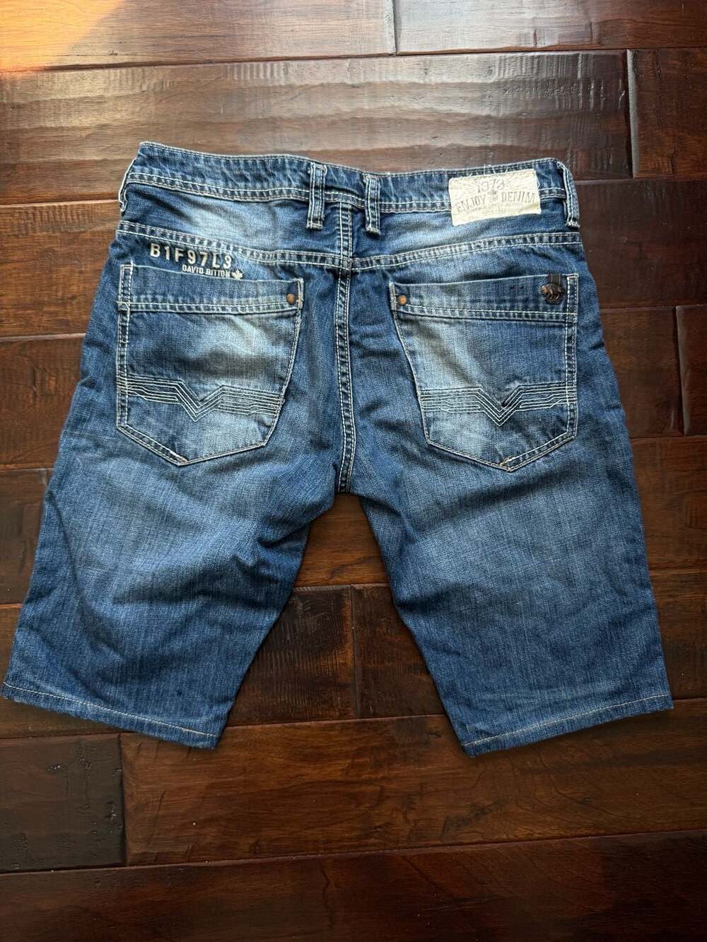 Y2K Buffalo David Bitton Men's King Slim Boot Denim Shorts Jorts W31 - Picture 2 of 11